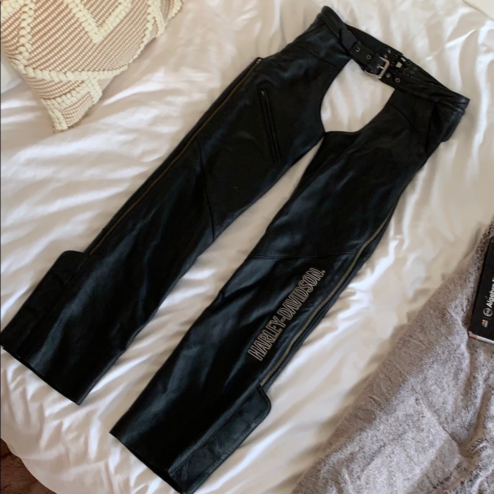 Harley Davidson leather chaps